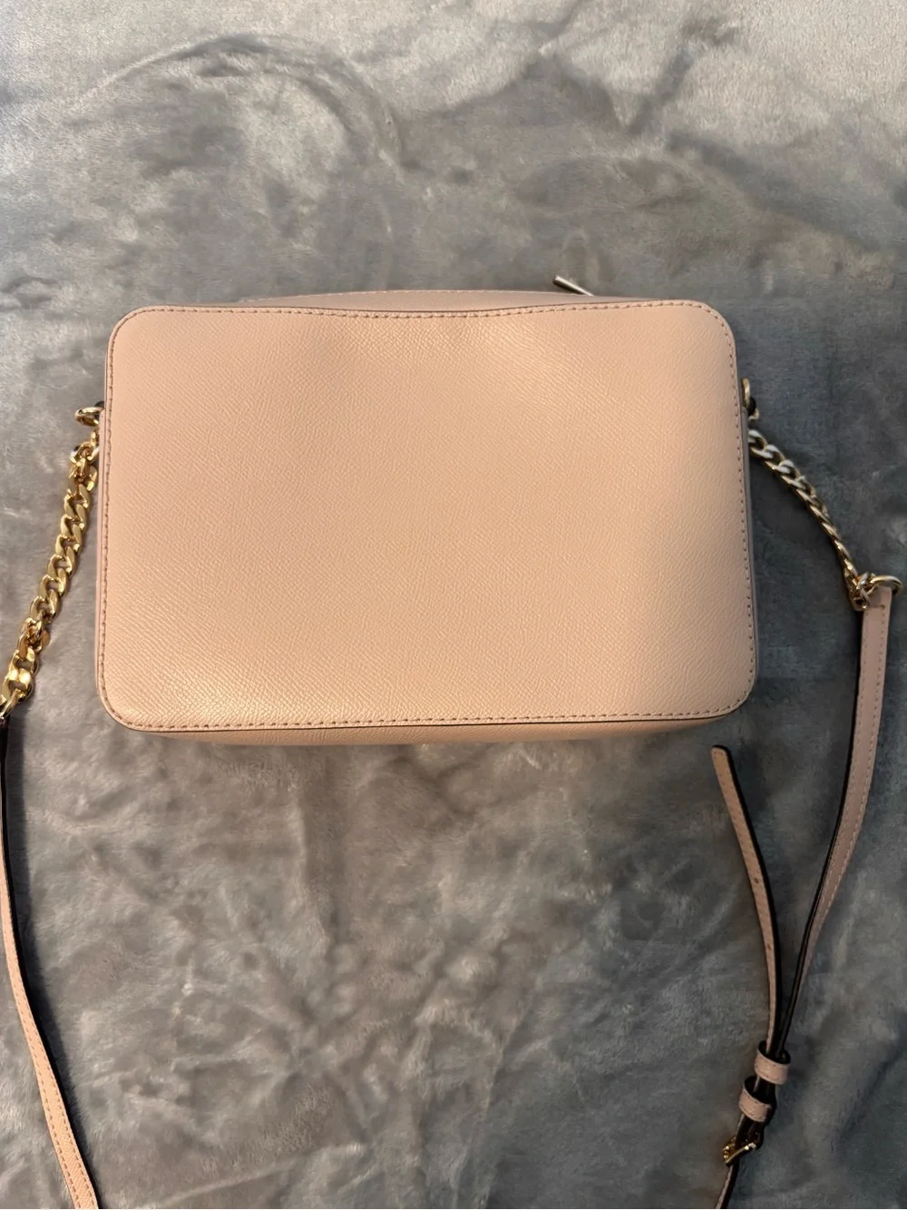 Michael Kors Blush Saffiano Leather Crossbody with Gold Chain